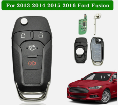 llave , chip y control para 2013 al 2016 Ford Fusion-keyless - Imagen 2