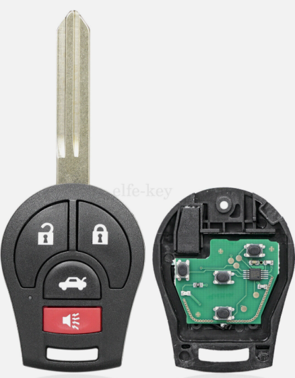 llave , chip y control para 2014 al 2019 Nissan Versa sedan - Imagen 2